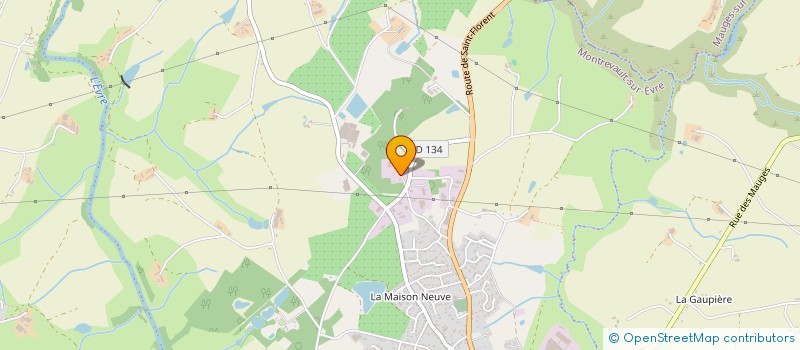 localisation de l'entreprise CHAUSSURES ERAM à MONTREVAULT-SUR-EVRE