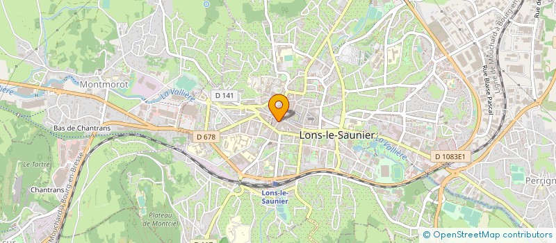 localisation de l'entreprise CHAUSSURES ERVE à LONS-LE-SAUNIER