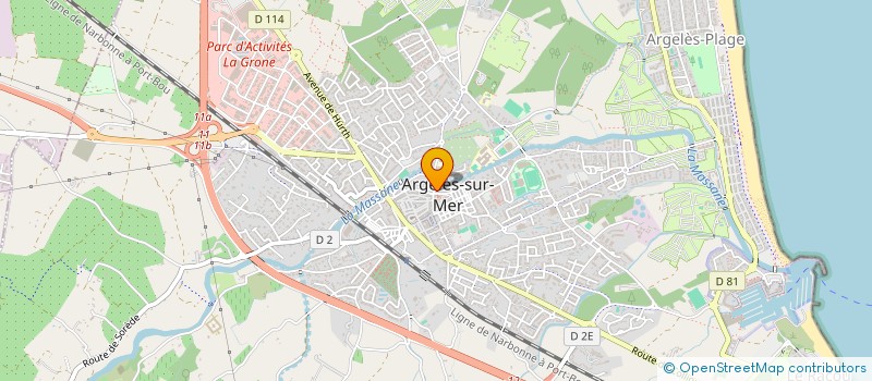 localisation de l'entreprise CHAUSSURES ET COMPAGNIE à ARGELES-SUR-MER