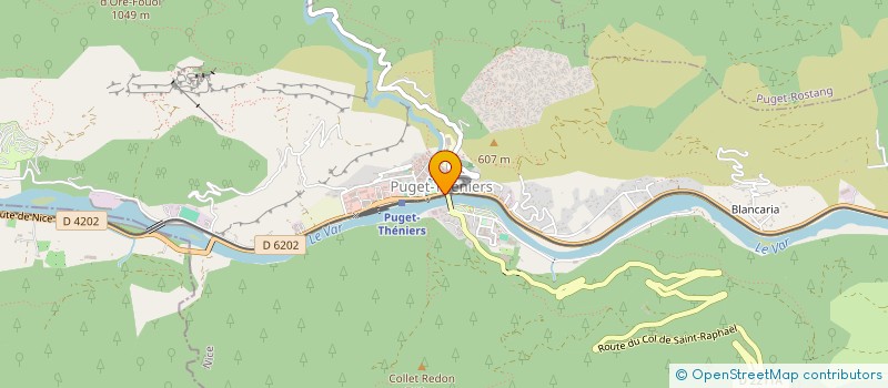 localisation de l'entreprise CHAUSSURES ET VETEMENTS DES ALPES D'ALESSANDRI ROBERT FILS  PUGET-THENIERS