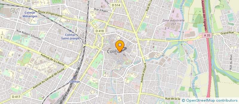 localisation de l'entreprise CHAUSSURES FAVORIS EDMOND KIELWASSER SA à COLMAR