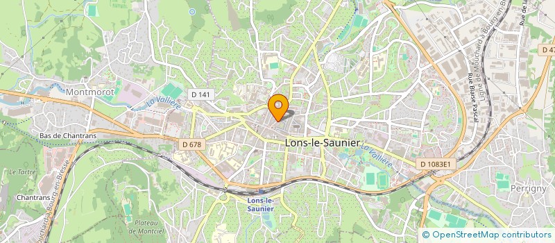 localisation de l'entreprise CHAUSSURES GAUDRON ET GIROD à LONS-LE-SAUNIER
