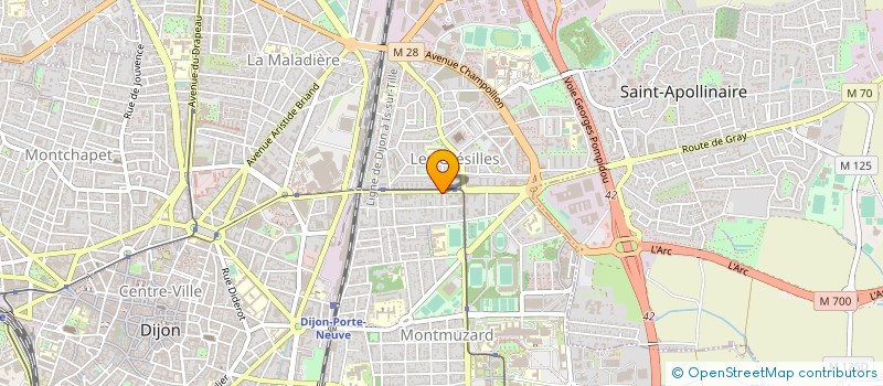 localisation de l'entreprise CHAUSSURES GYGAM'S à DIJON
