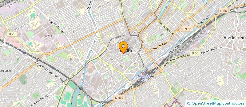 localisation de l'entreprise CHAUSSURES HAAS à MULHOUSE