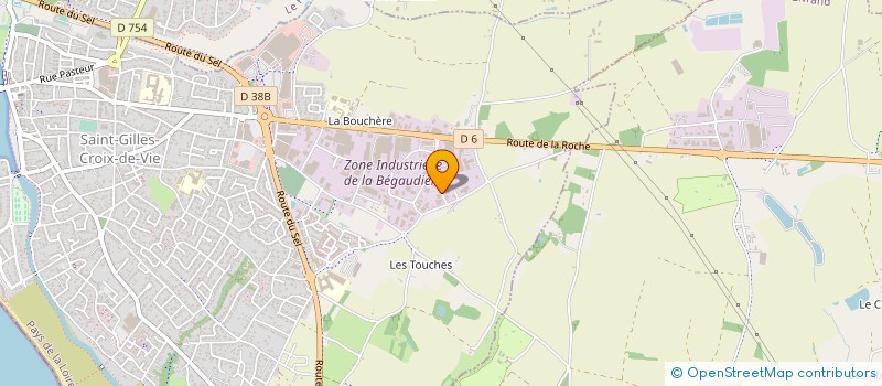 localisation de l'entreprise CHAUSSURES HERBERT à SAINT-GILLES-CROIX-DE-VIE