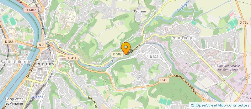 localisation de l'entreprise CHAUSSURES INTER FRANCE  VIENNE