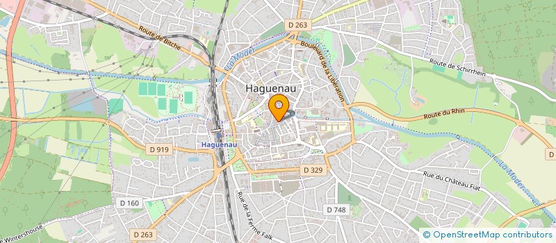 localisation de l'entreprise CHAUSSURES ISIDORE LACROIX à HAGUENAU