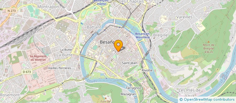 localisation de l'entreprise CHAUSSURES JOLIBOIS à BESANCON