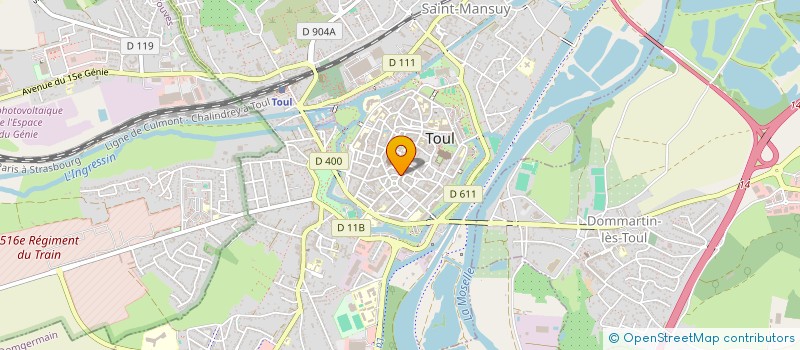 localisation de l'entreprise CHAUSSURES KAYSER SARL à TOUL