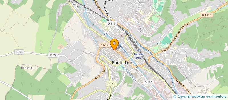 localisation de l'entreprise CHAUSSURES LACOURT  BAR-LE-DUC