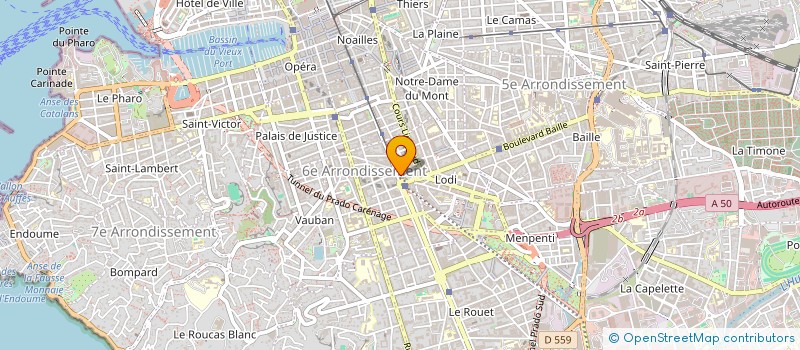 localisation de l'entreprise CHAUSSURES LAURENT à MARSEILLE