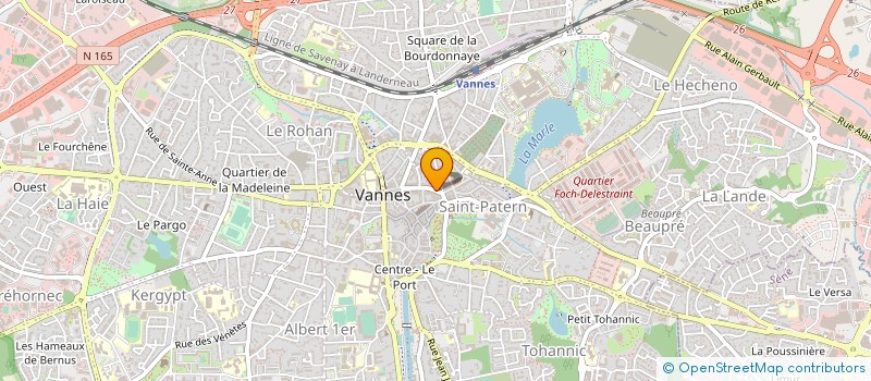 localisation de l'entreprise CHAUSSURES LE CARRER VANNES à VANNES