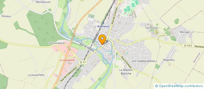 localisation de l'entreprise CHAUSSURES LEROY à BONNEVAL