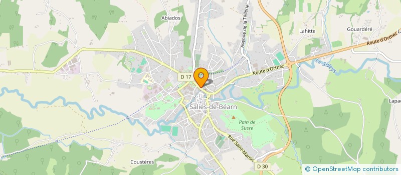 localisation de l'entreprise CHAUSSURES LETE à SALIES-DE-BEARN