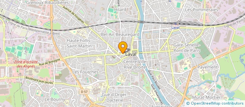 localisation de l'entreprise CHAUSSURES LUC à LAVAL