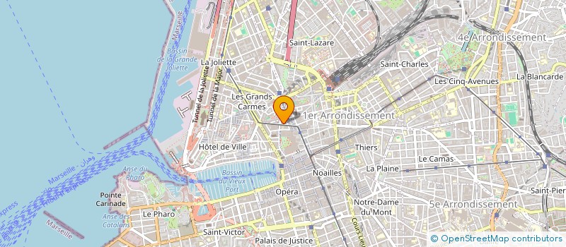 localisation de l'entreprise CHAUSSURES M SARL à MARSEILLE