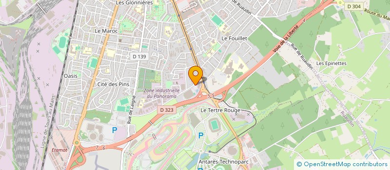 localisation de l'entreprise CHAUSSURES MALOU  LE MANS