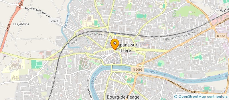localisation de l'entreprise CHAUSSURES MARIE CLAIRE à ROMANS-SUR-ISERE