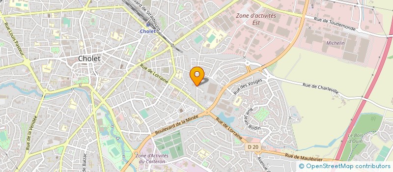 localisation de l'entreprise CHAUSSURES MAURICE à CHOLET