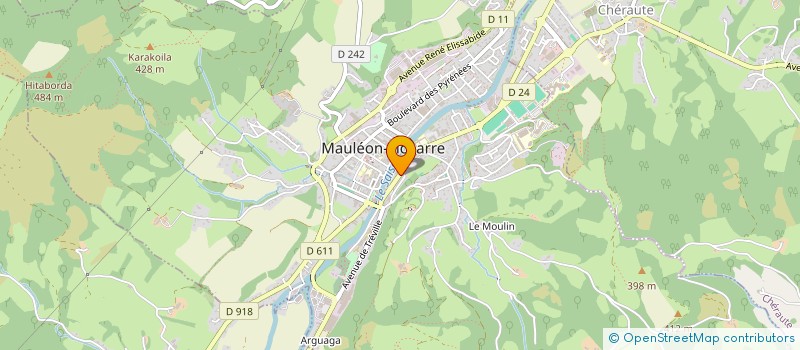 localisation de l'entreprise CHAUSSURES MIRAMONT à MAULEON-LICHARRE