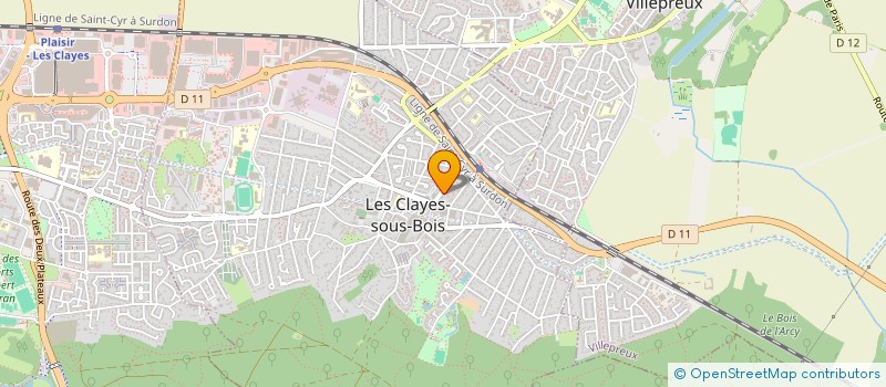 localisation de l'entreprise CHAUSSURES MURIEL à LES CLAYES-SOUS-BOIS
