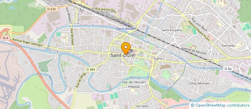 localisation de l'entreprise CHAUSSURES PROTTE à SAINT-DIZIER