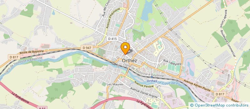 localisation de l'entreprise CHAUSSURES PUYO SARL à ORTHEZ