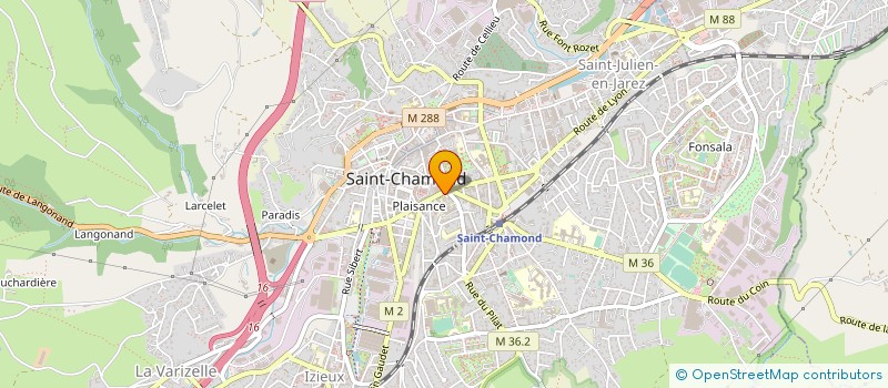 localisation de l'entreprise CHAUSSURES ROCHEDIX à SAINT-CHAMOND
