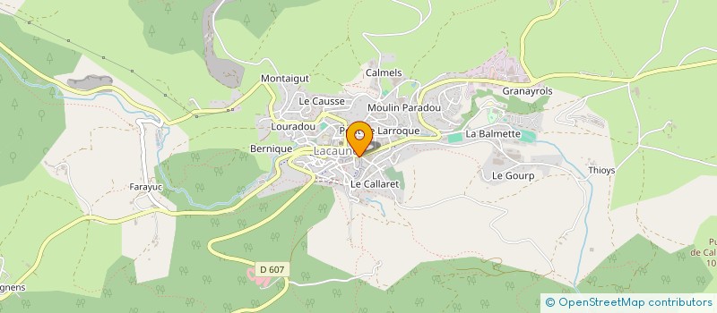 localisation de l'entreprise CHAUSSURES ROQUE-MILHAU à LACAUNE