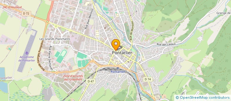 localisation de l'entreprise CHAUSSURES SAINT PIERRE à PONTARLIER