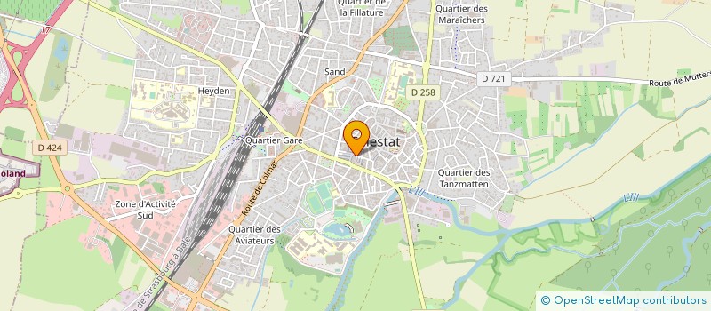 localisation de l'entreprise CHAUSSURES SCHOEPFF à SELESTAT