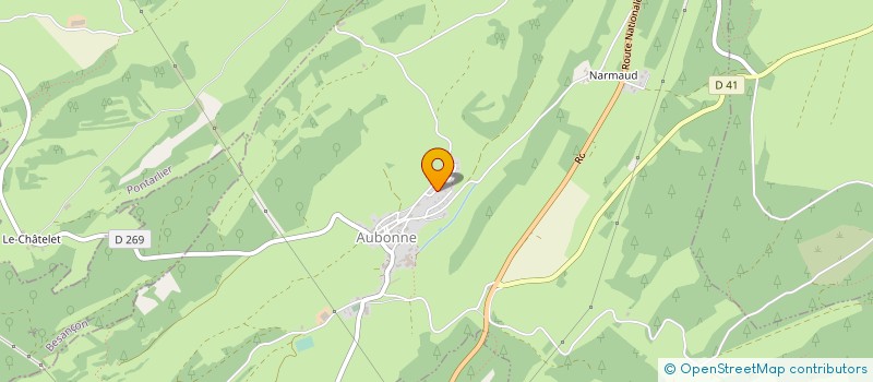 localisation de l'entreprise CHAUSSURES ST-PIERRE GRILLOT-VIENNET  AUBONNE