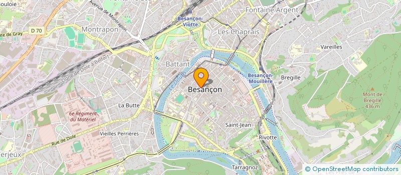 localisation de l'entreprise CHAUSSURES TRIANON à BESANCON
