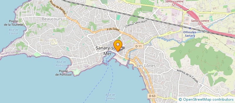 localisation de l'entreprise CHAUSSURESCONFORTABLES à SANARY-SUR-MER