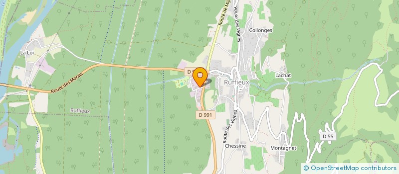 localisation de l'entreprise CHAUTAGNE CONTROLE TECHNIQUE  RUFFIEUX