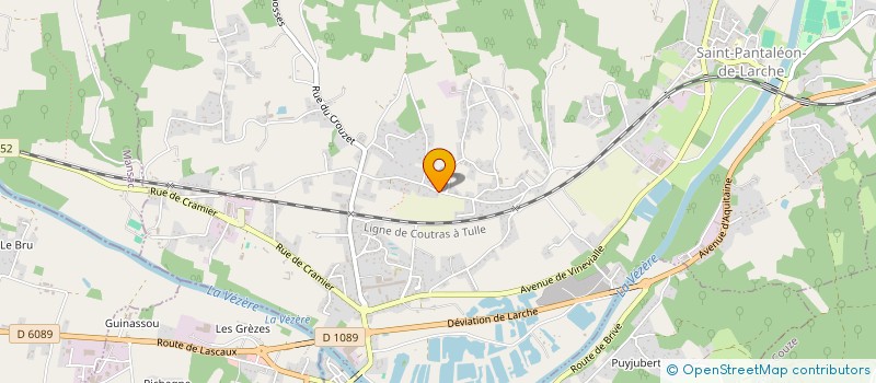 localisation de l'entreprise CHAUVAIN  SAINT-PANTALEON-DE-LARCHE