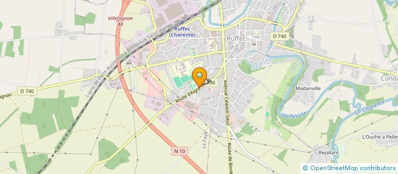 localisation de l'entreprise CHAUVAUD BOIS à SAINT-YRIEIX-LA-PERCHE