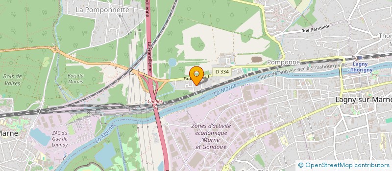 localisation de l'entreprise CHAUVEAU à POMPONNE