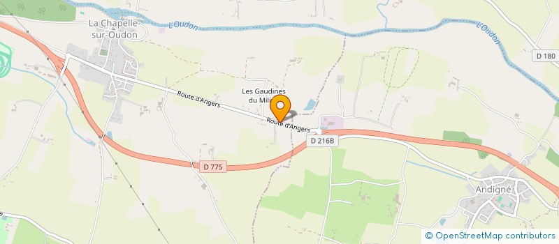 localisation de l'entreprise CHAUVEAU DEPANNAGE  SEGRE-EN-ANJOU BLEU