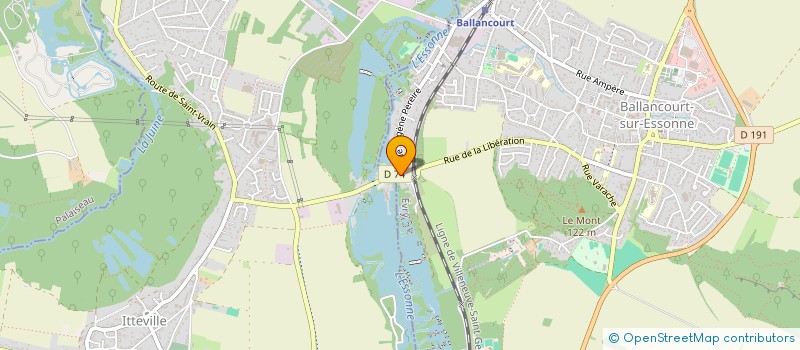 localisation de l'entreprise CHAUVEAU ET CIE à BALLANCOURT-SUR-ESSONNE