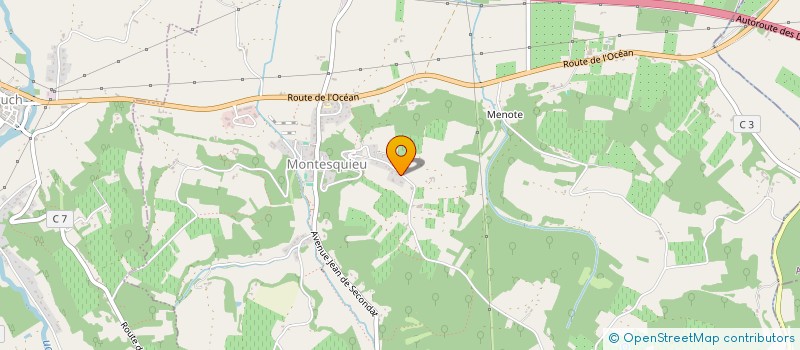 localisation de l'entreprise CHAUVEAU GREGORY  MONTESQUIEU