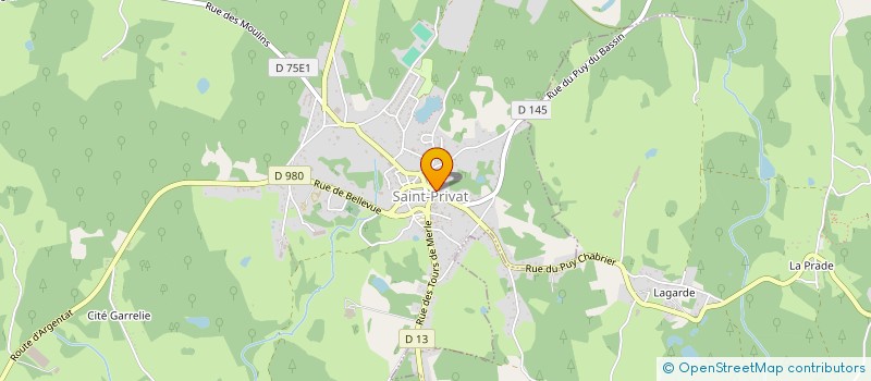 localisation de l'entreprise CHAUVEAUD &CO  SAINT-PRIVAT