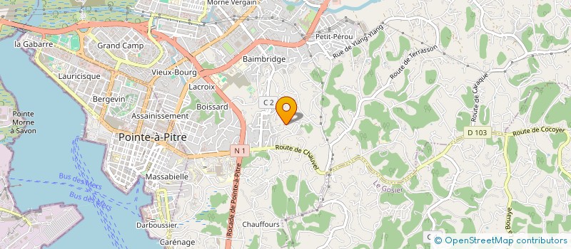 localisation de l'entreprise CHAUVEL DELICES à LES ABYMES