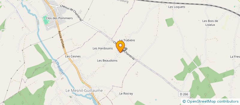 localisation de l'entreprise CHAUVEL ET FILS  LE MESNIL-GUILLAUME