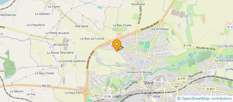 localisation de l'entreprise CHAUVEL EXPERTISE  VITRE