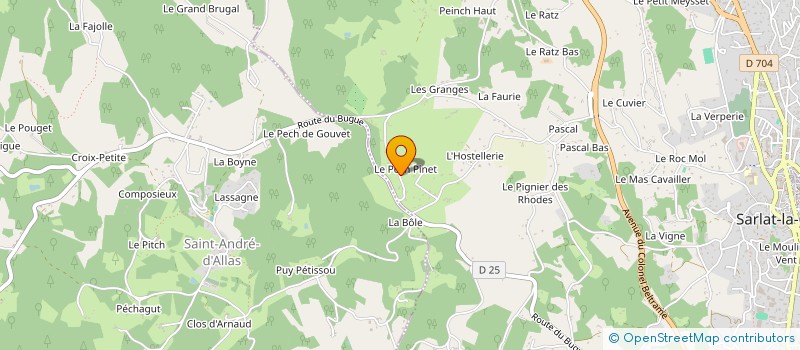 localisation de l'entreprise CHAUVEROCHE IMMO à SARLAT-LA-CANEDA