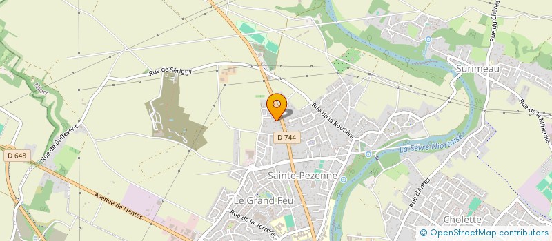 localisation de l'entreprise CHAUVET à NIORT