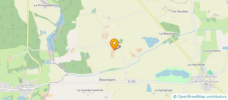 localisation de l'entreprise CHAUVET à OMBREE D'ANJOU