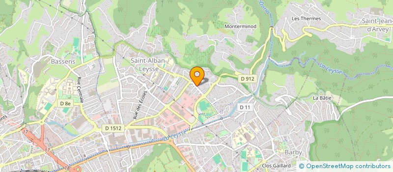 localisation de l'entreprise CHAUVET  SAINT-ALBAN-LEYSSE