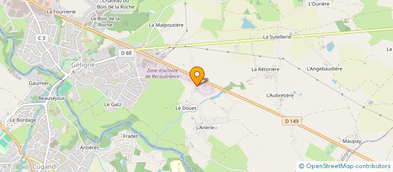 localisation de l'entreprise CHAUVET-HAVARD  GETIGNE